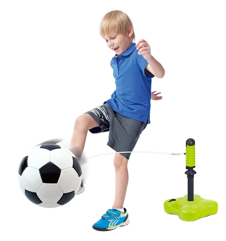 2 In 1 Tetherball Set With Base Tether Tennis Sets & Swing Soccer For Kids Outdoor Backyard Lawn Beach