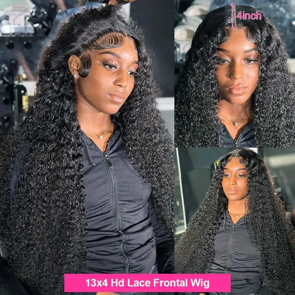 Cheap HD 360 Lace Frontal Wig Vendors Kinky Curly Full Lace Human Hair Wigs For Black Women Peruvian Hair 13*6 Lace Front Wig