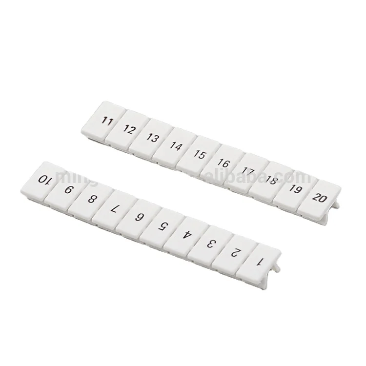 ZB6/8/10 number and letter printed terminal block marker