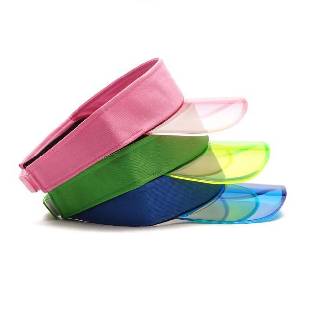 High-quality fresh fruit color transparent PVC sun hat UV-proof hollow top hat sunshade hollow top hat