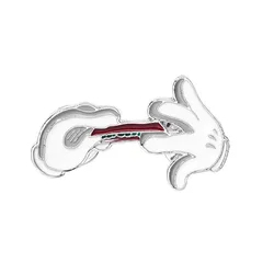 Glove wallet mouth organ metal badge clothing accessories pin silk scarf buckle