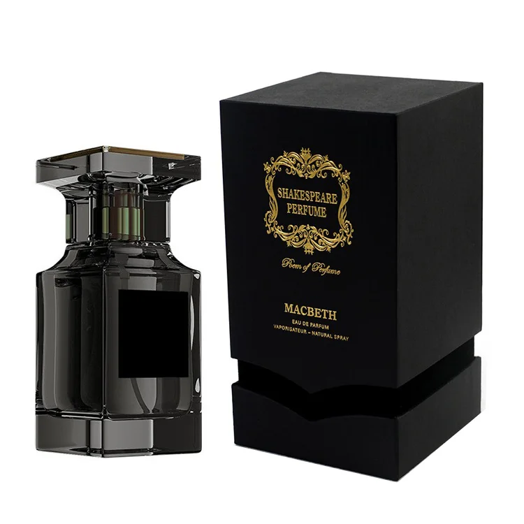 Luxury Perfume Glass Bottle Sample Box Para 50ml Perfume Manual Velvet Insert Cardboard Box