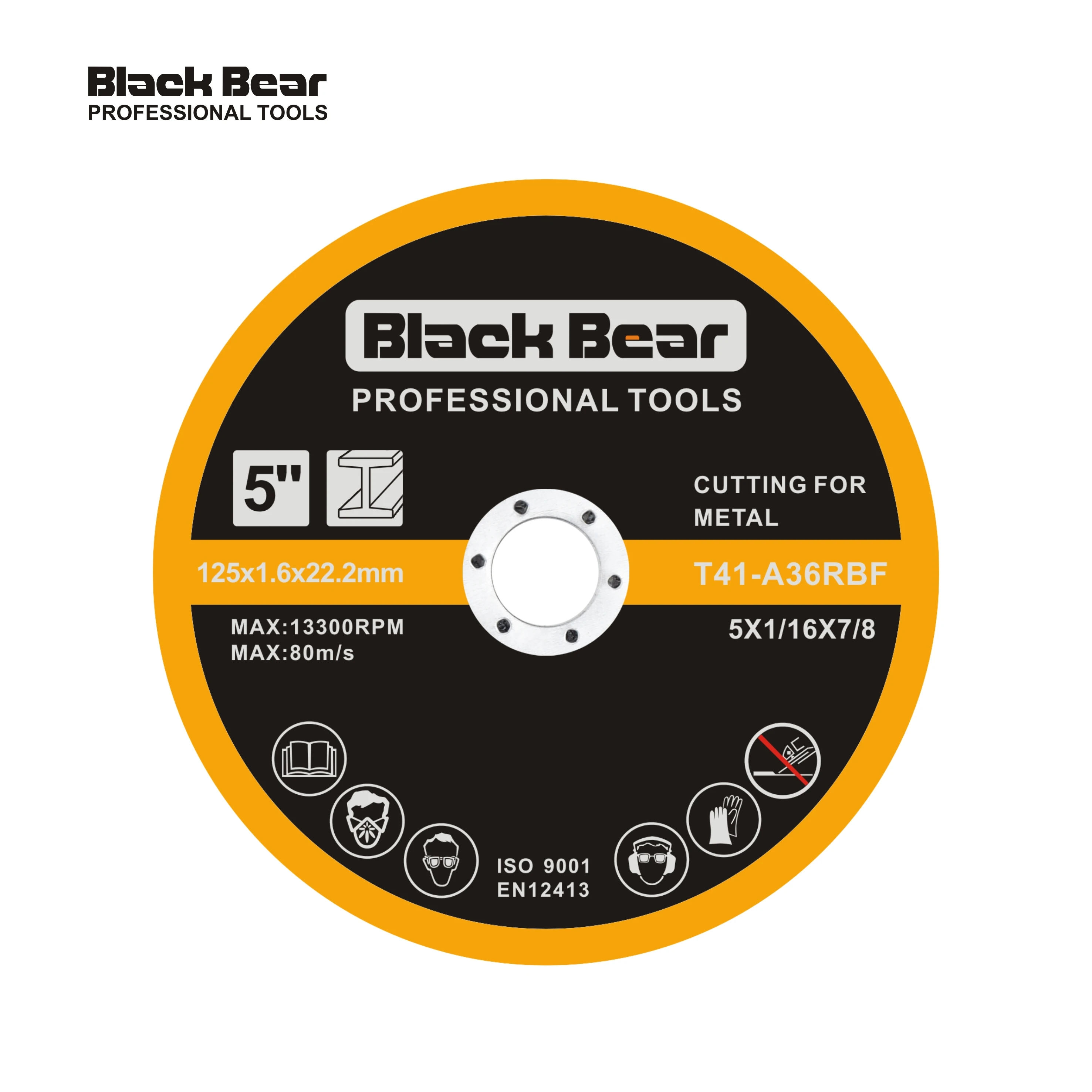 BLACK BEAR 5Inch 125MM Cutting disc for metal abrasive cutting disc for inox