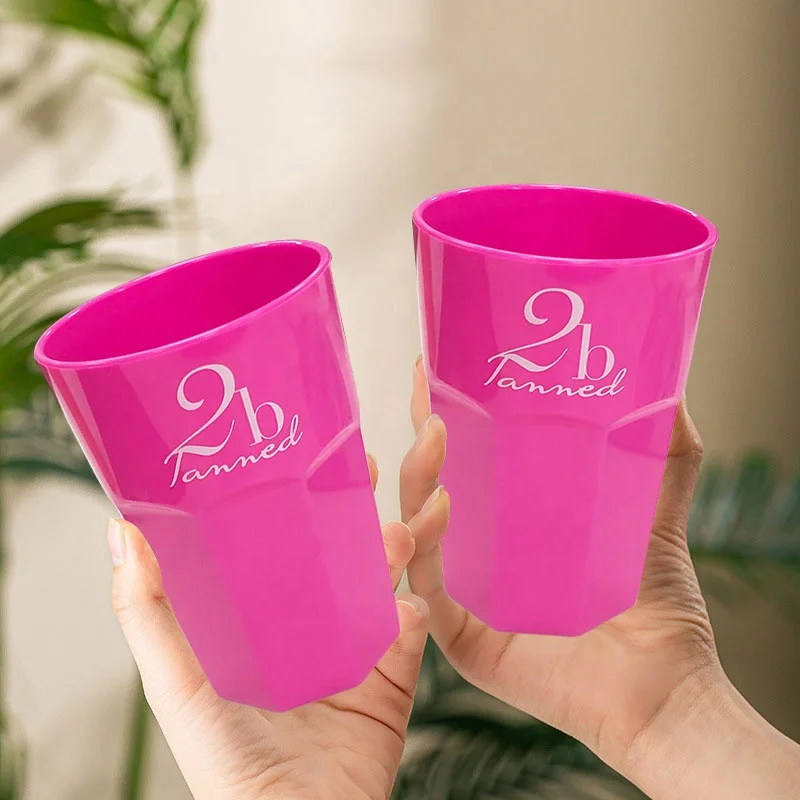 wholesale plastic AS glasses with custom printing disposable plastic cups