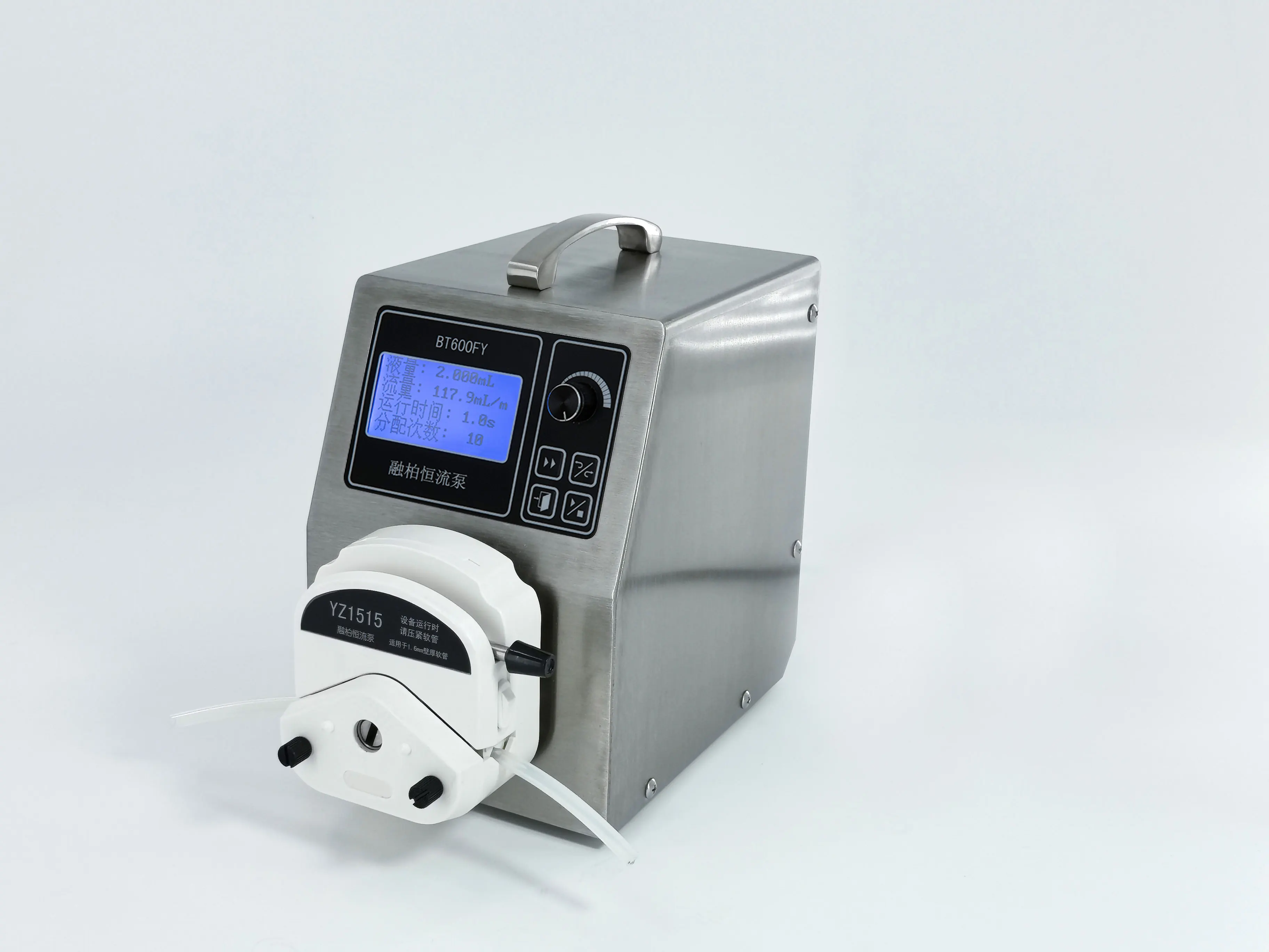 BT600FY peristaltic pump, 2.28L/min high-precision filling machine, 90-265V peristaltic pump, manufacturer,support customization