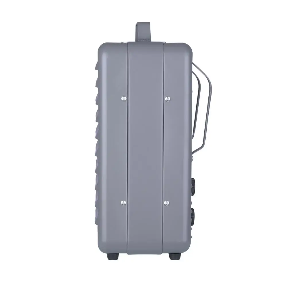 Konwin Portable Utility Heater with Thermostat, Electric Space Heater ,Grey 1500W TFH-1500