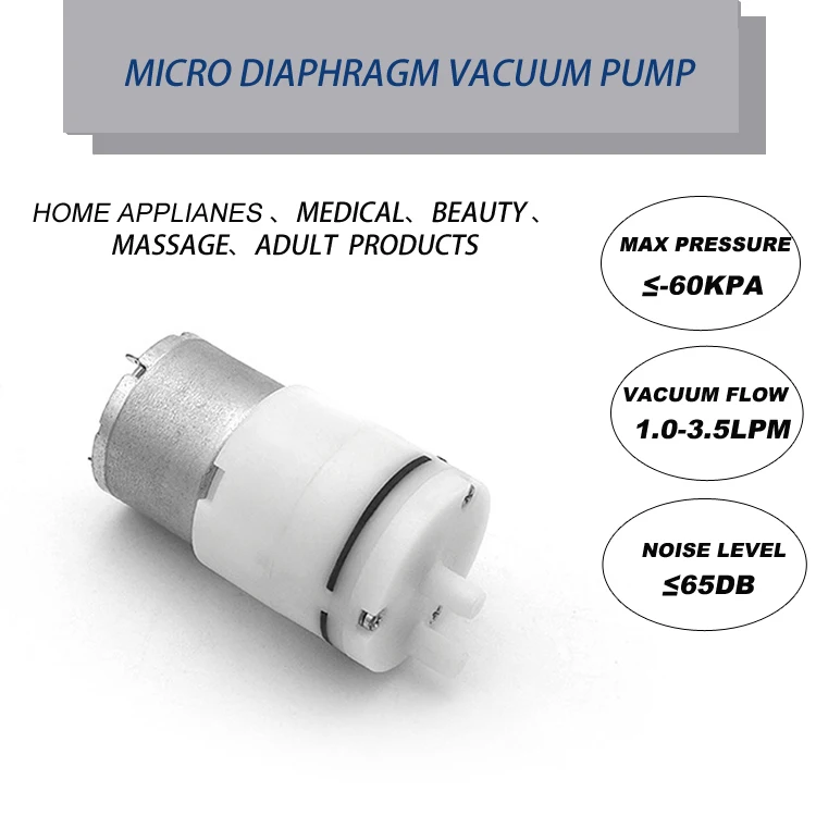 High Pressure 120 Kpa Air Mini Compressor 6V 12V 24V Micro Vacuum Pump