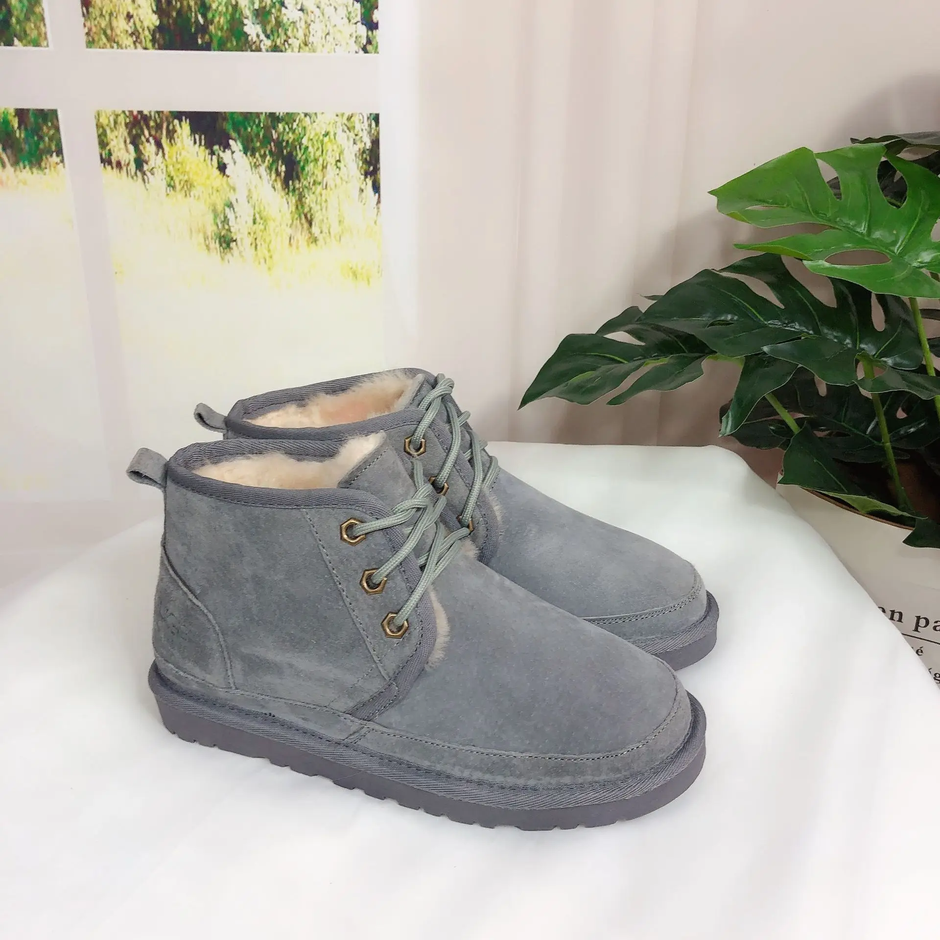 Мужские зимние ботинки до щиколотки