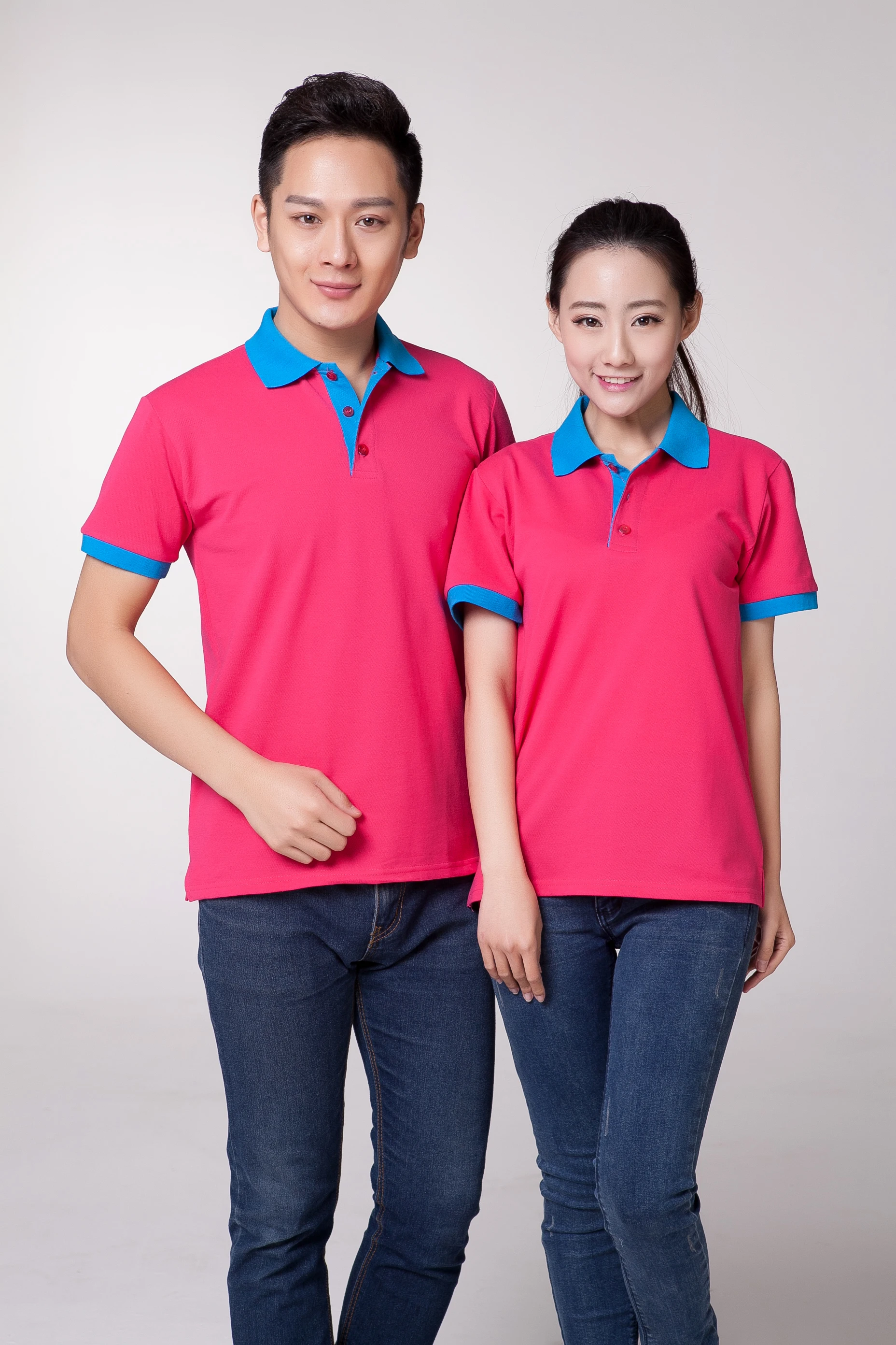 Embroidery tshirt custom Design Polo Shirt cheap and quality bar hotel waiter uniform breathable custom tee shirts