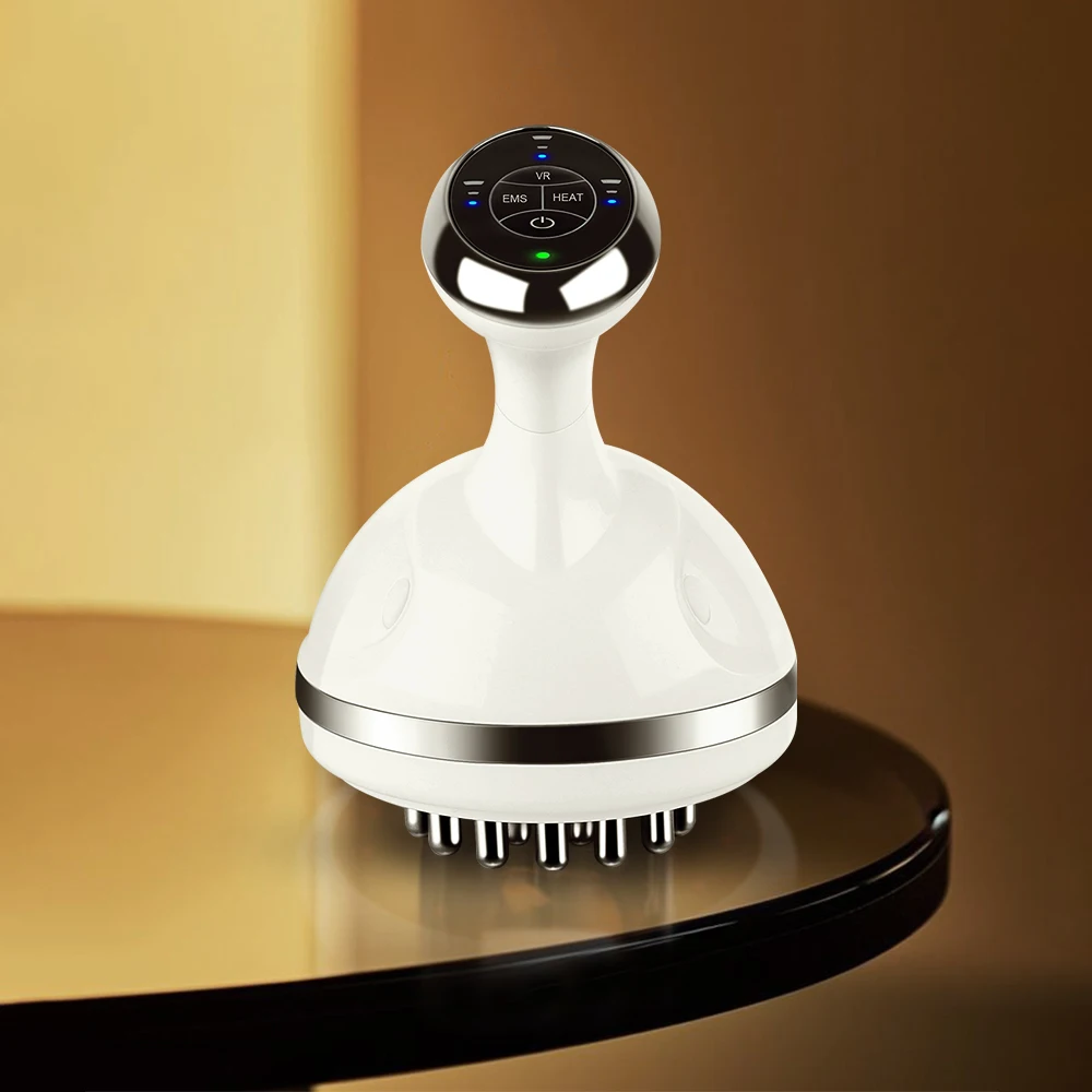 Synogal handheld digital EMS red light vibration heating scraping anti cellulite body detoxification meridian dredging massager