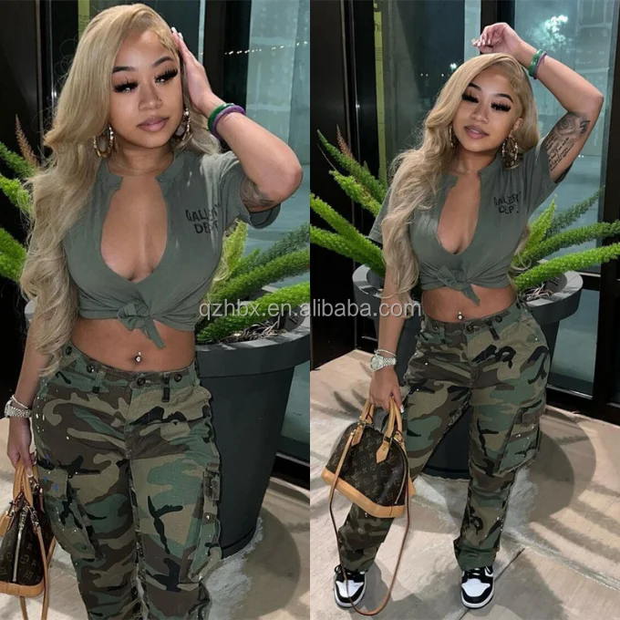 Summer Hot Tops Women Clothing Open Collar Front Split Lace Up Cardigan T-Shirt G.D. Letter Print Short Sleeve Crop Tees Tops