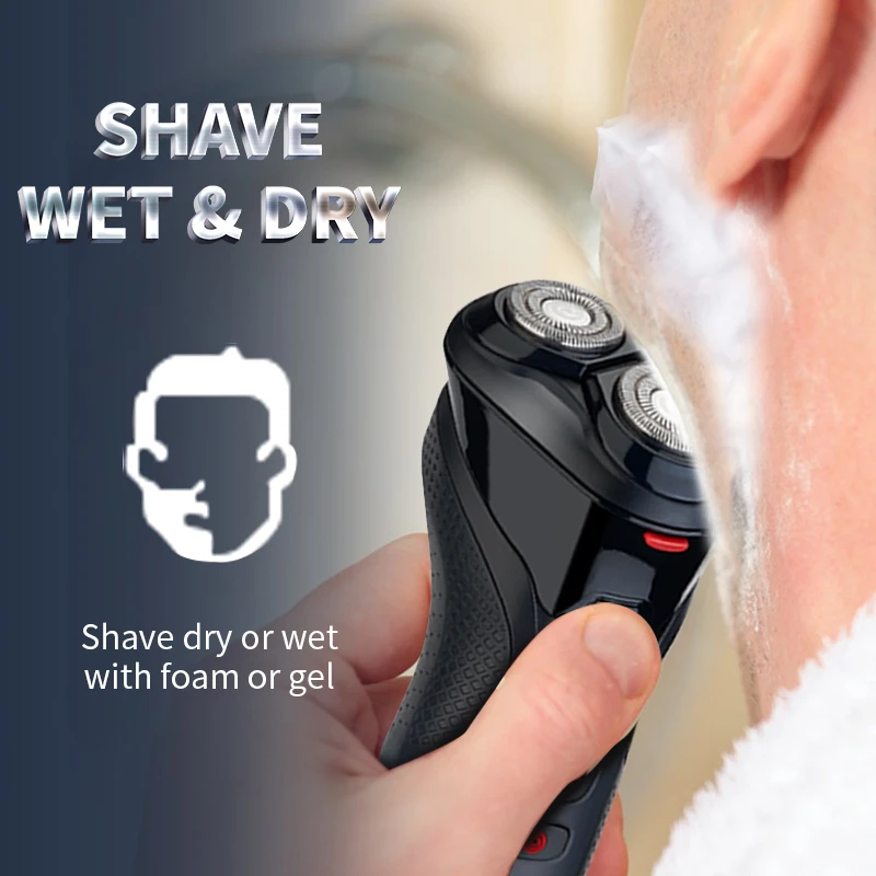 Men Barber Long Lasting 3D Floating For Cordless Beard Razor For Teenager Boys Mustache Face Clean Shave