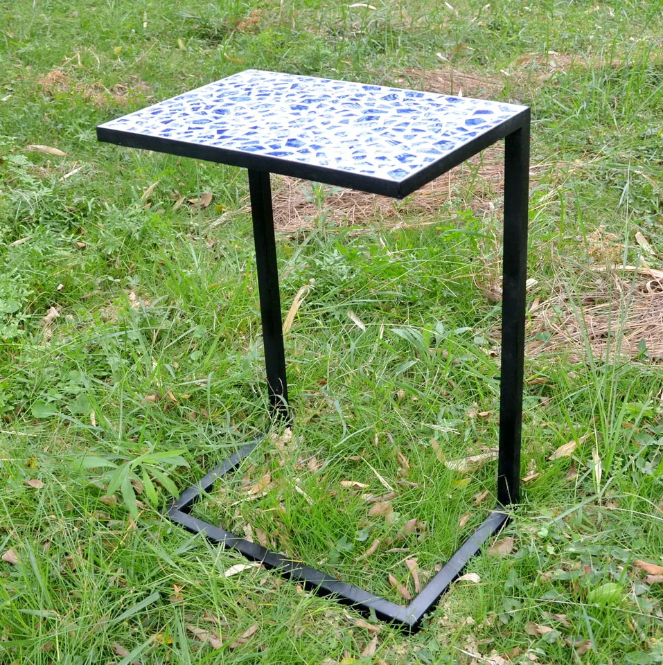 cocktail metal feet outdoor leisure small Mosaic Side Table