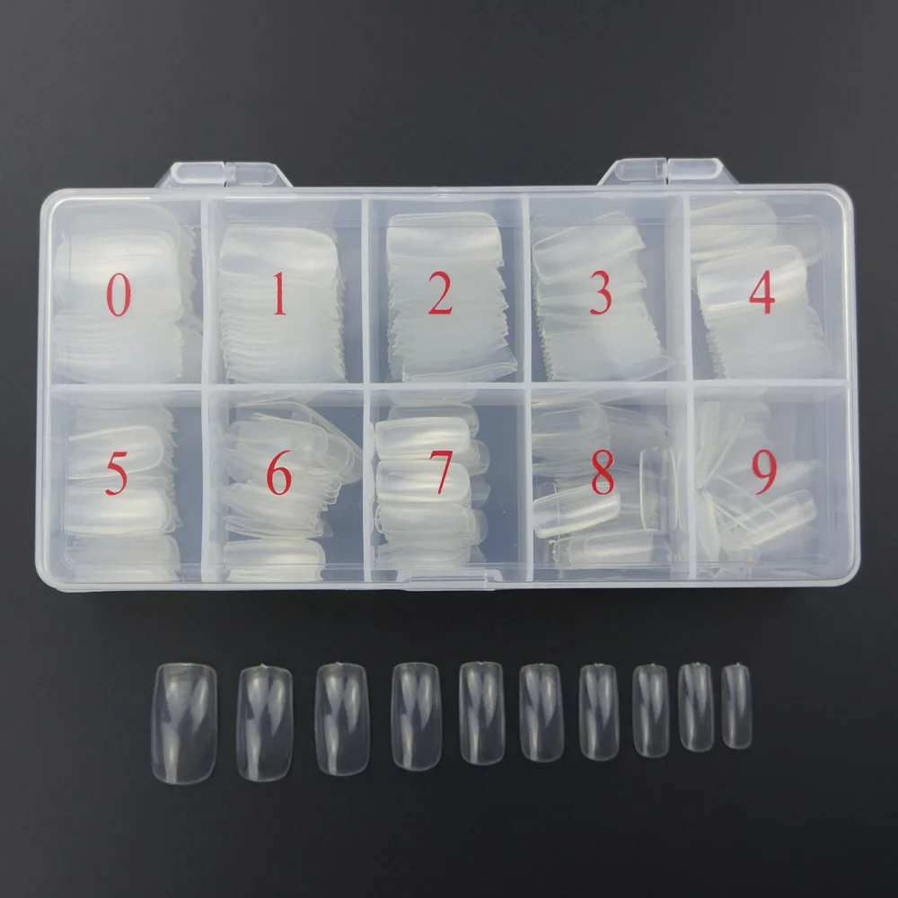 
500pcs/box Full Cover/Half Cover/French Nail Tips for Nail Polish 