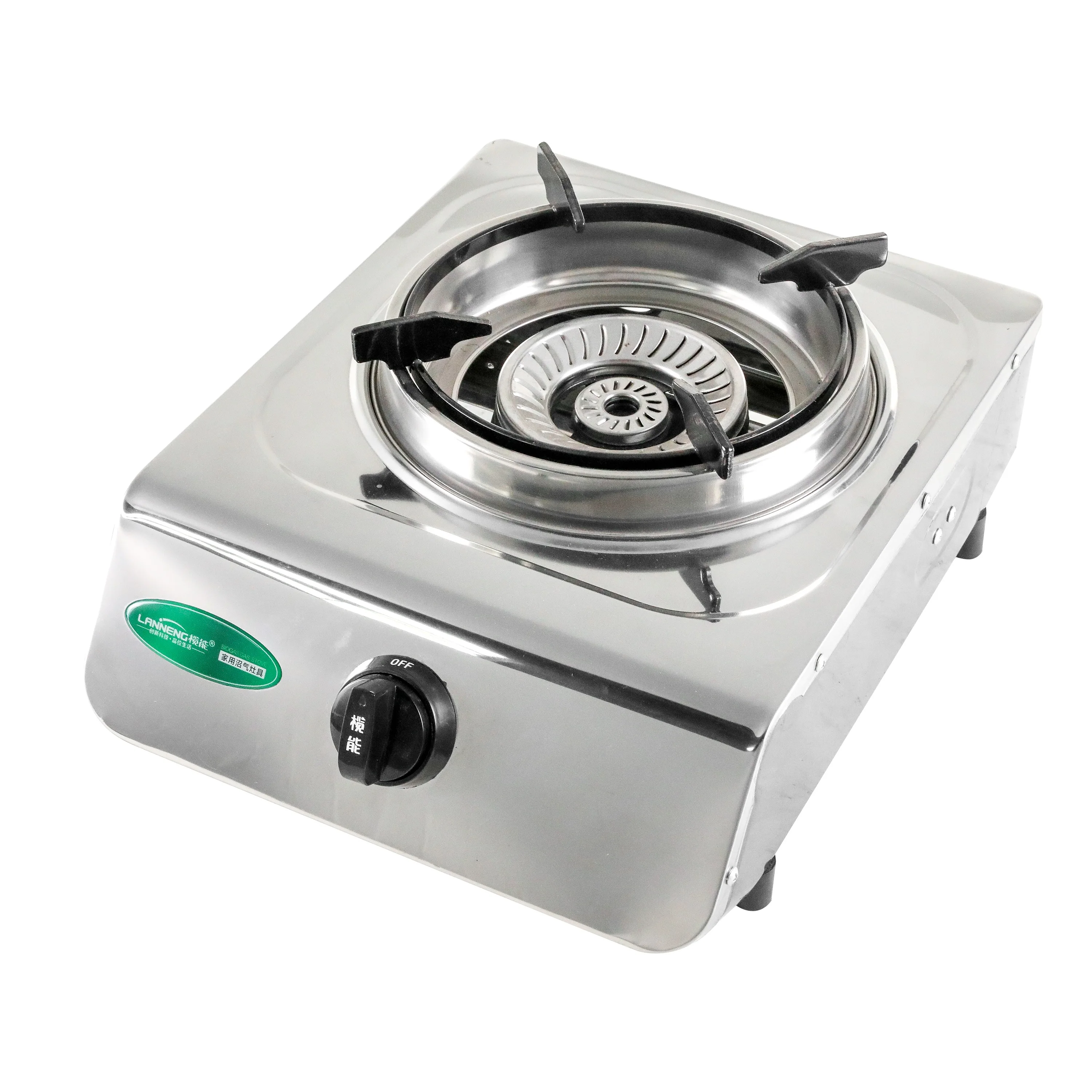 Single Burner Energy saving Stainless Steel Kitchen Cookertop with windshield