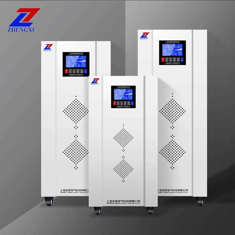 Three Phase Servo motor 380V Automatic Voltage Regulator 30KVA 40KVA 60KVA AVR 3 Phase Voltage Stabilizer