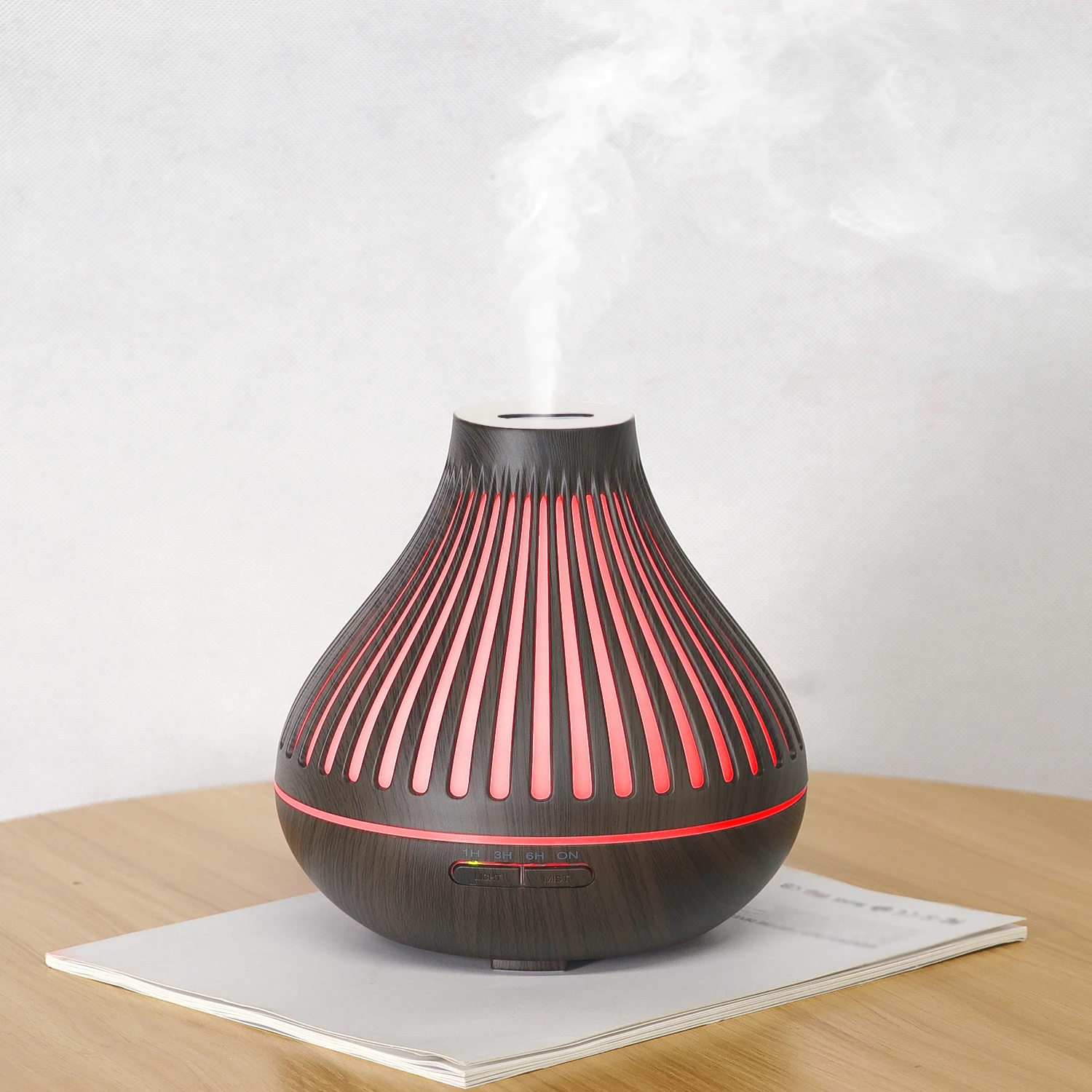 Customizable 500ML Aroma Diffuser  Air Humidifier Household Commercial use Essential Oil Desktop LED Light