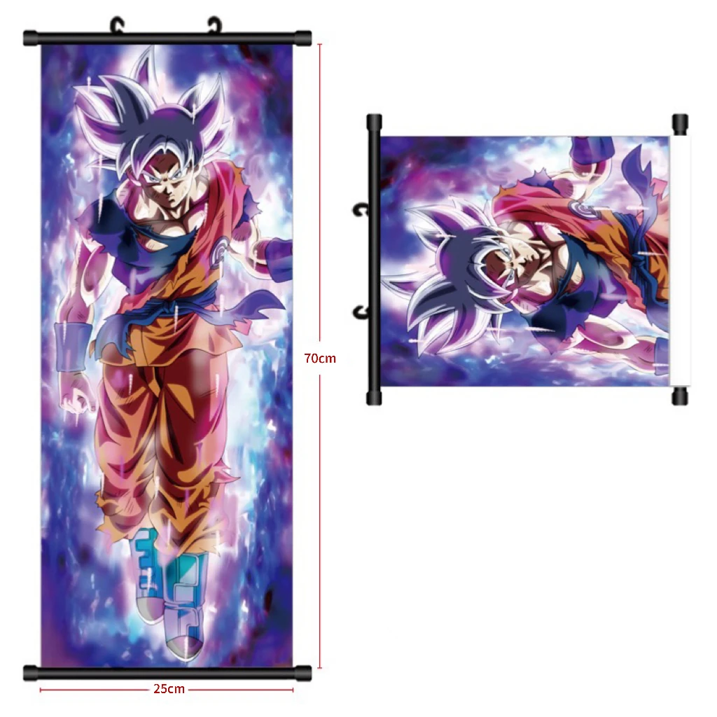 Japanese Anime Posters Dragon Ball Goku Anime Characters HD Printed Scroll Hanging Promotional Gifts