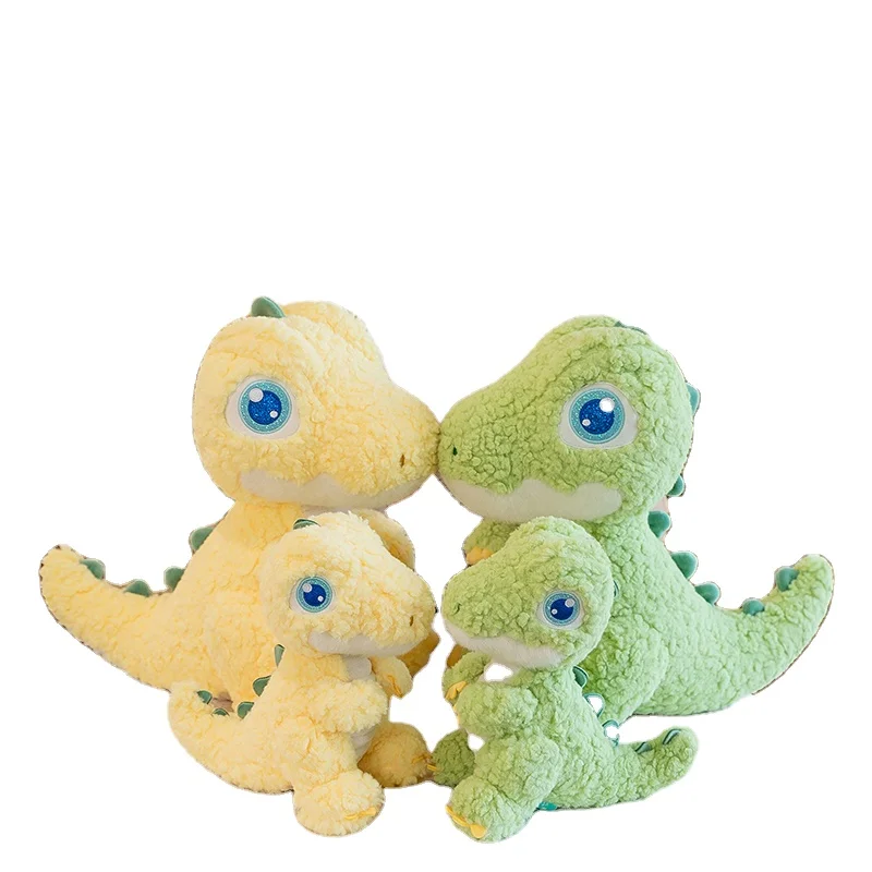 Higher quality plush doll Big-Eyed Dinosaur Long Plush PP Cotton cute Dragon Stuffed Animal Toy