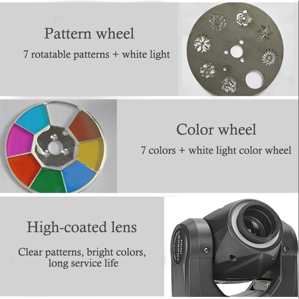 Mini Laser 60w Waterproof Moving Head Stage Light Outdoor ip65 Stage Lighting Equipment