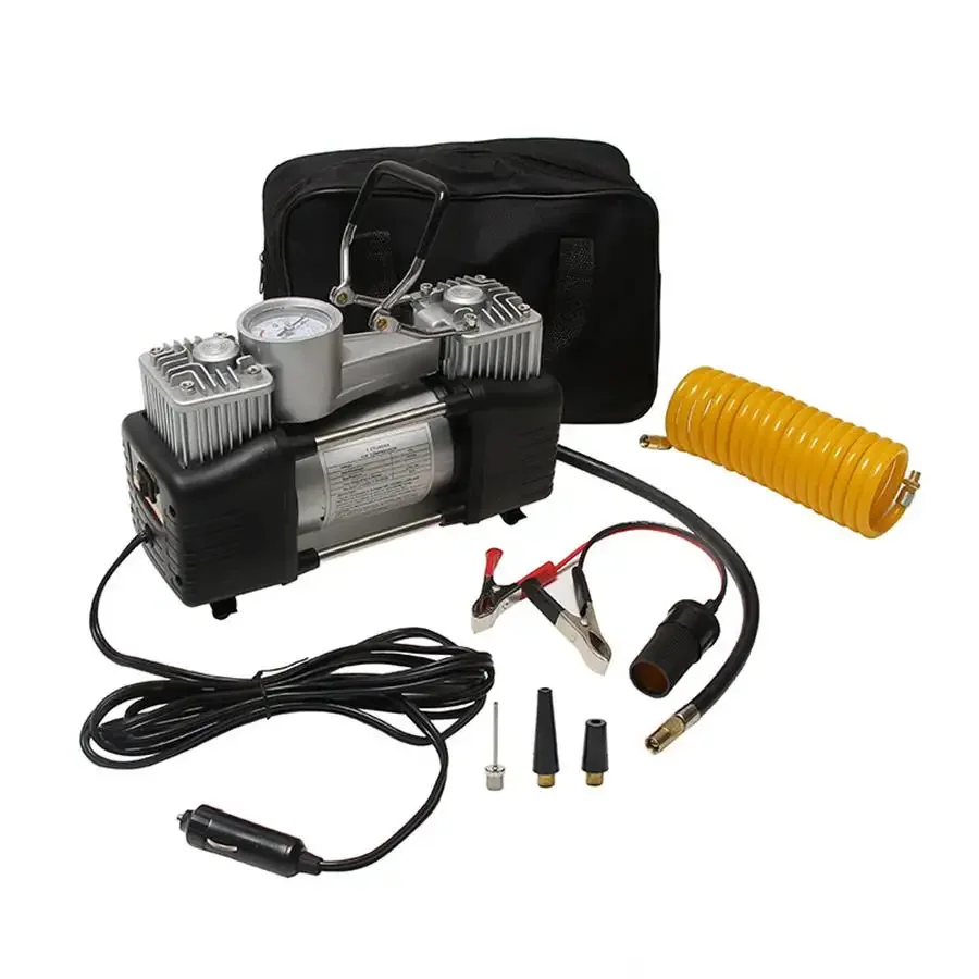 Two-cylinder Cordless Tire Air Pump 12v Digital Automatic Car Tire Inflator Pump Portable Wireless Electric Pump for Car