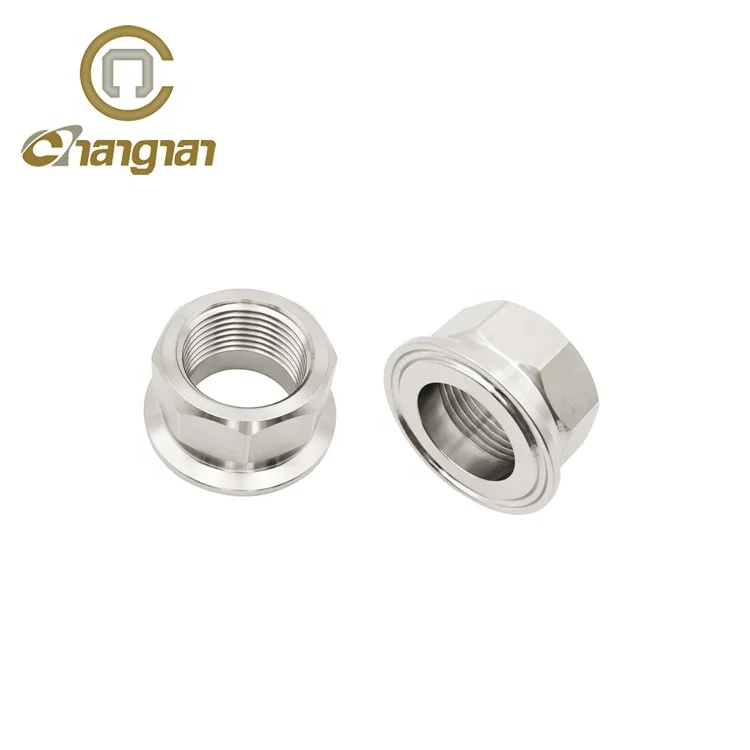 Sanitary ferrule adapter stainless steel 316 clamp female adapter