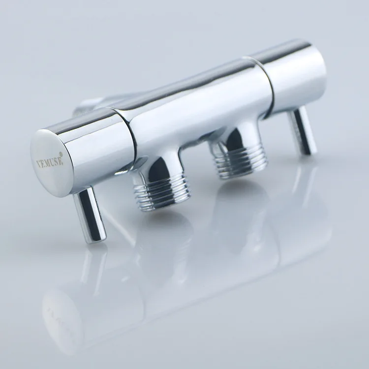 Copper One-switch two-way double handle double control single cold spray gun faucet washing machine quick open water faucet