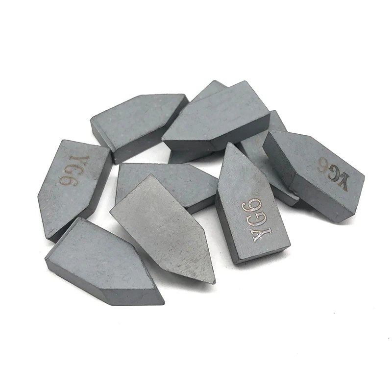 YG6 C125 Tungsten Carbide Brazed Tips Cemented Carbide Welding Tips