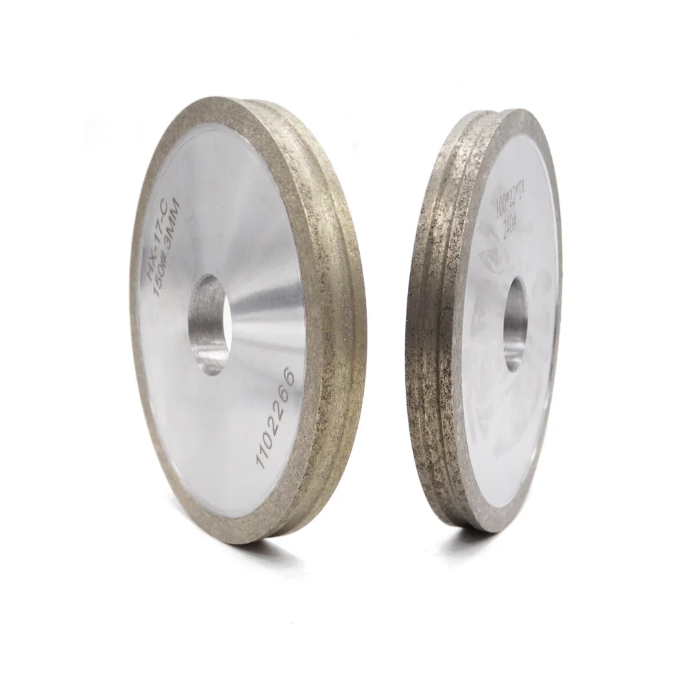 Customized Size 4inch Diamond Grinding Wheels Edge Glass Polishing Disc Diamond Grinding Wheel for Glass Double Edging