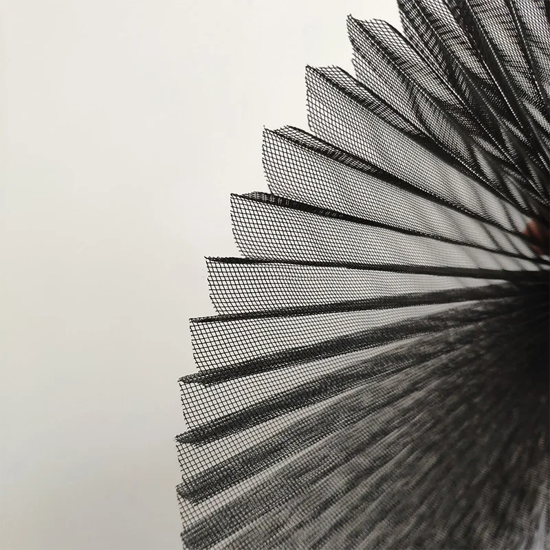 Pleated mesh