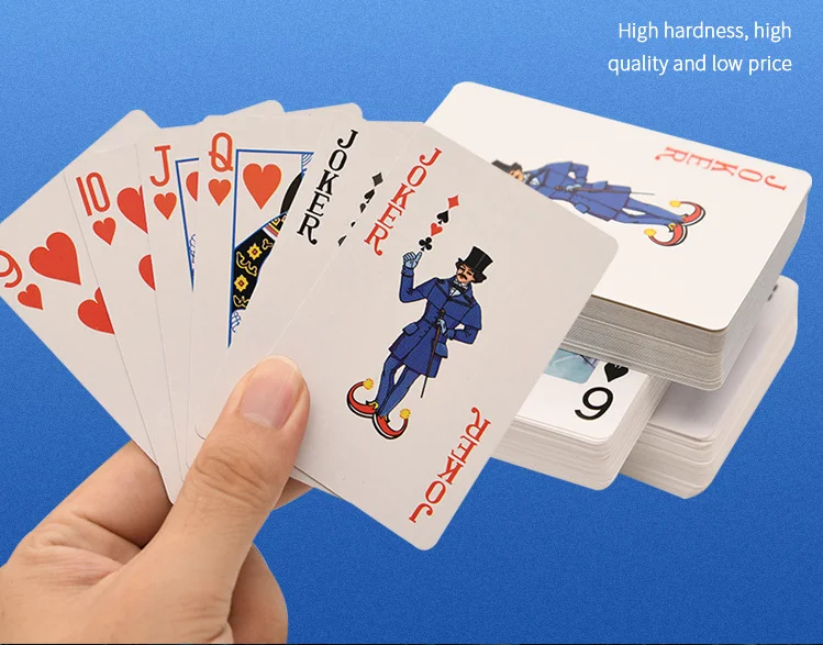 High-Quty Plastic Poker Playing Cards Custom Printed Logo Design by Professional Factory Personzed UV with Box