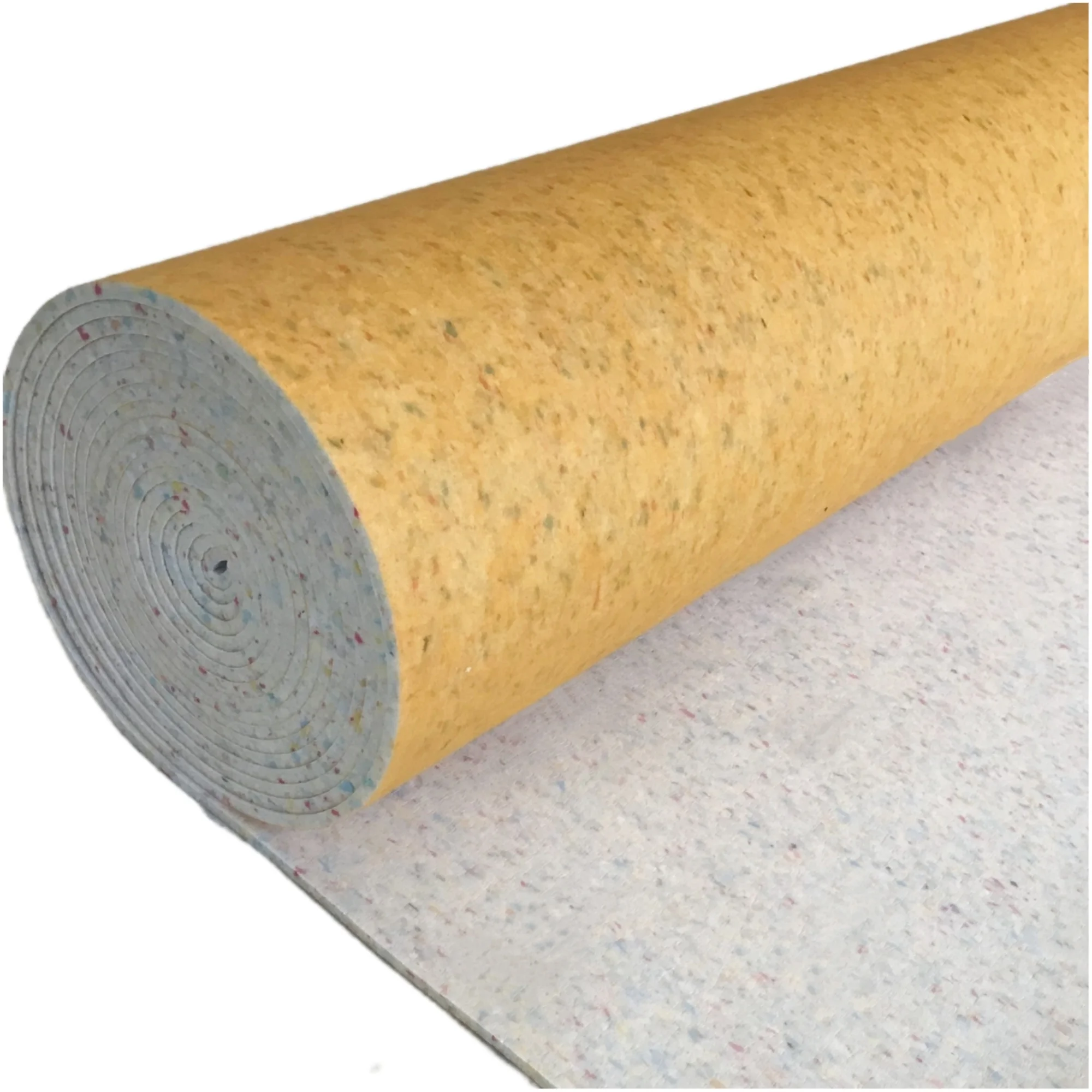 1.83*13.7m 7mm foam ment recycled laminated nonwoven felt rolls non-woven fabric paint felt soundproof underlay carpet