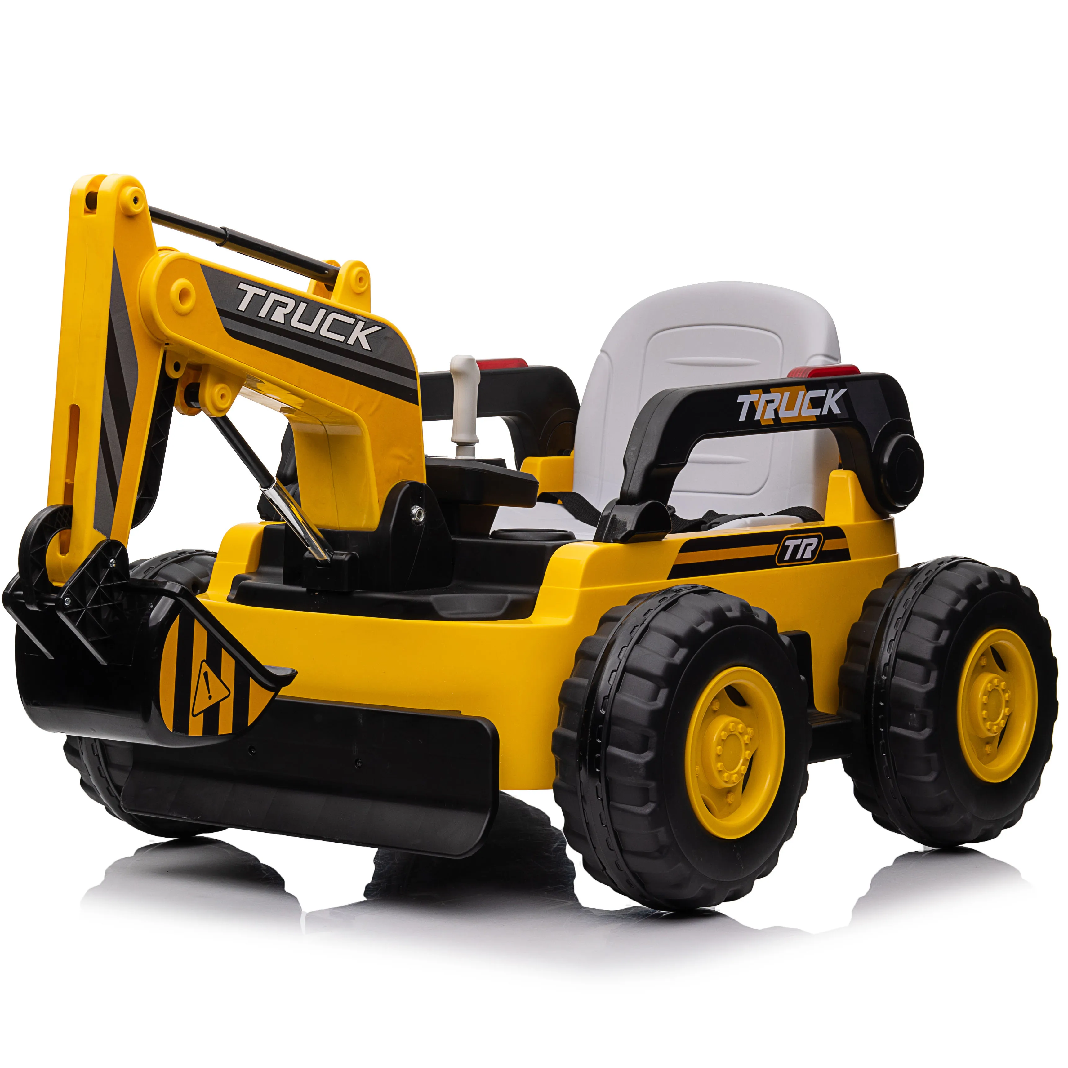 2024 Kids Rechargeable Cars Digger Electric Toys Ride On Car 12V Kids Excavator