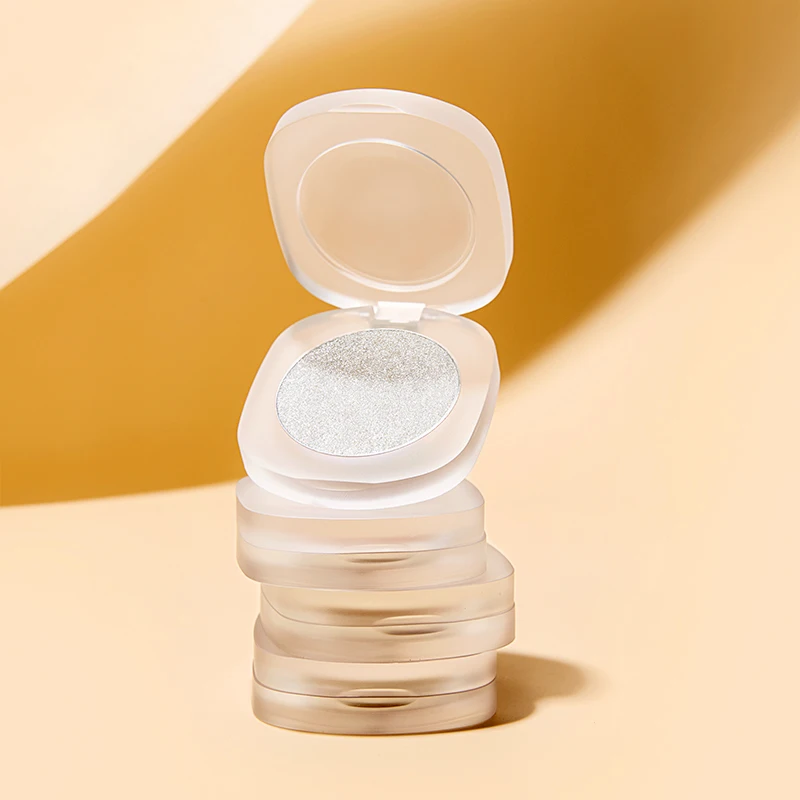 Custom Pressed Pigmented Bronzer Diamond Jelly Highlighter Private Label 4 Color Vegan Shimmer Makeup Single Highlighter