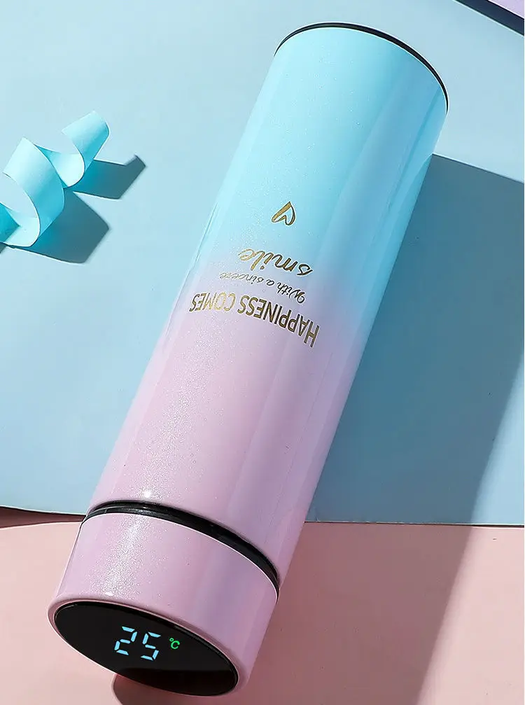 Smart Temperature-Controlled Stainless Steel Vacuum Coffee Cup Mug Hydro Insulated Flask BPA Free Leak Sweet Proof Water Bottle