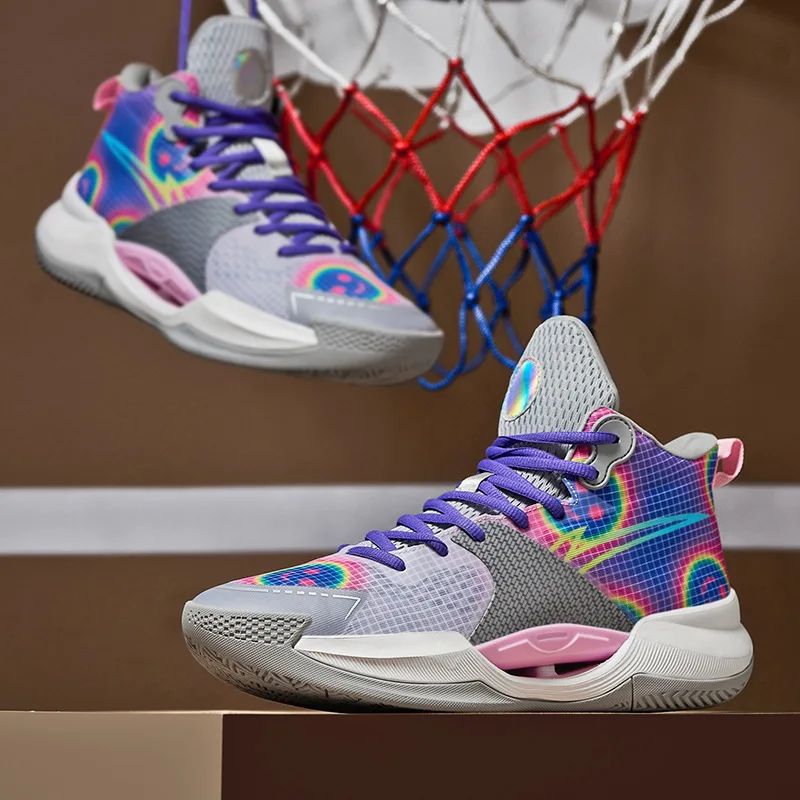 Basketball shoes 2024 new sports MD rubber soled combat sports basketball shoes