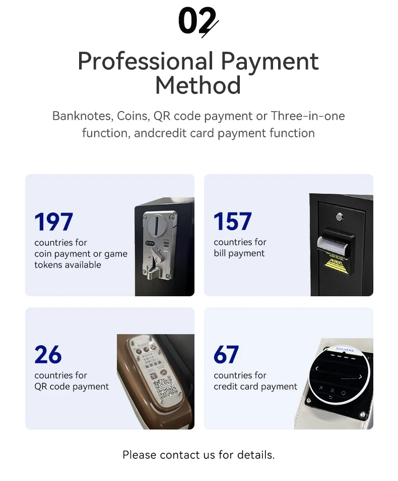 Commercial Token Bill Operates Massage Chair Vending Machine with Payment System