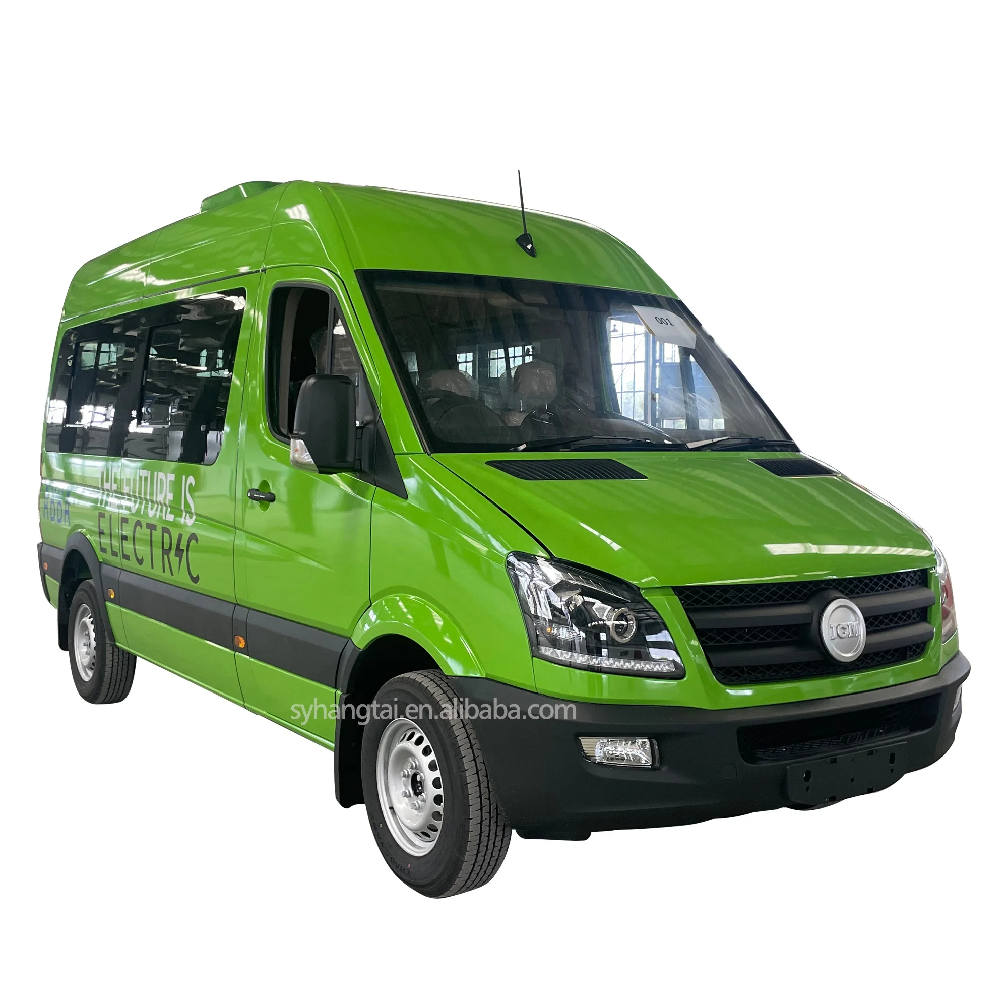 Customized Antigua and Barbuda RHD Electric Mini Bus 20 Seats 300km Range Mileage