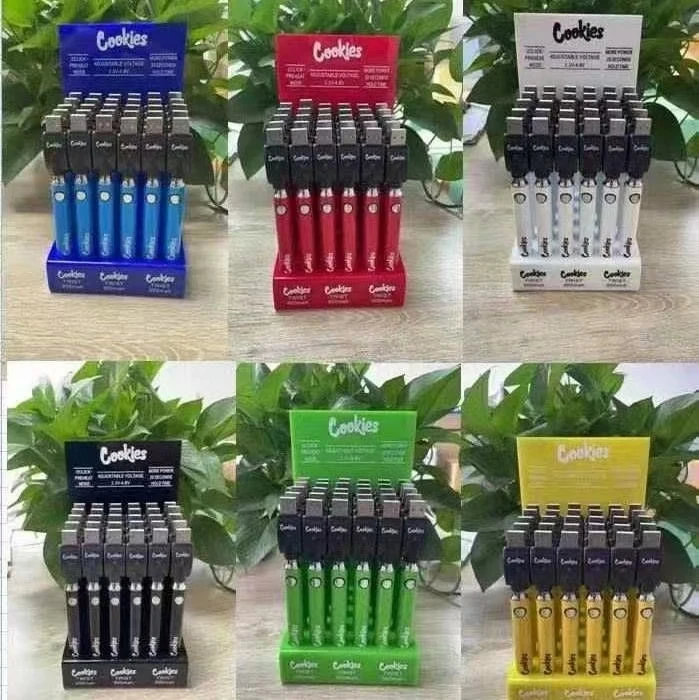 LOW MOQ Cookies battery pen 510 thread 900mah cbd custom LOGO vape Vision