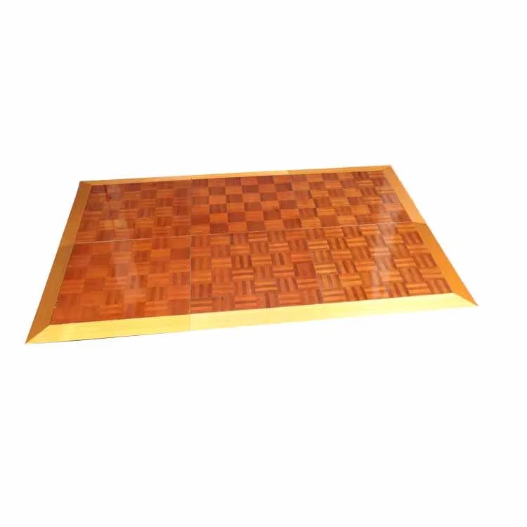 4x4ft pine wood timber easy setup wood dance floor wedding