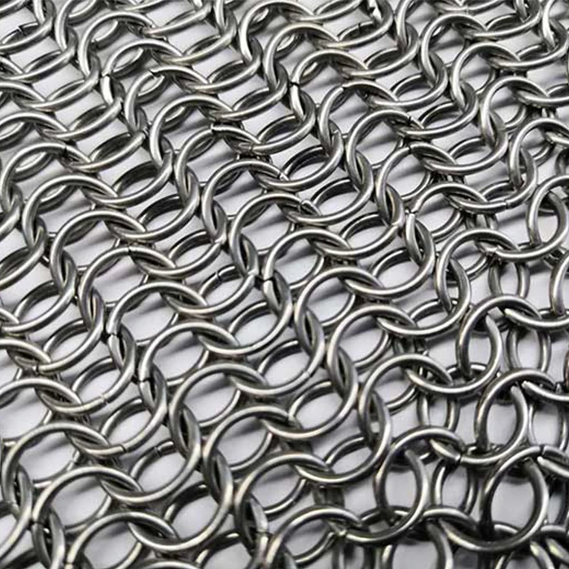  Скруббер Chainmail кольцевая сетка из нержавеющей стали/кольцевая сетчатая