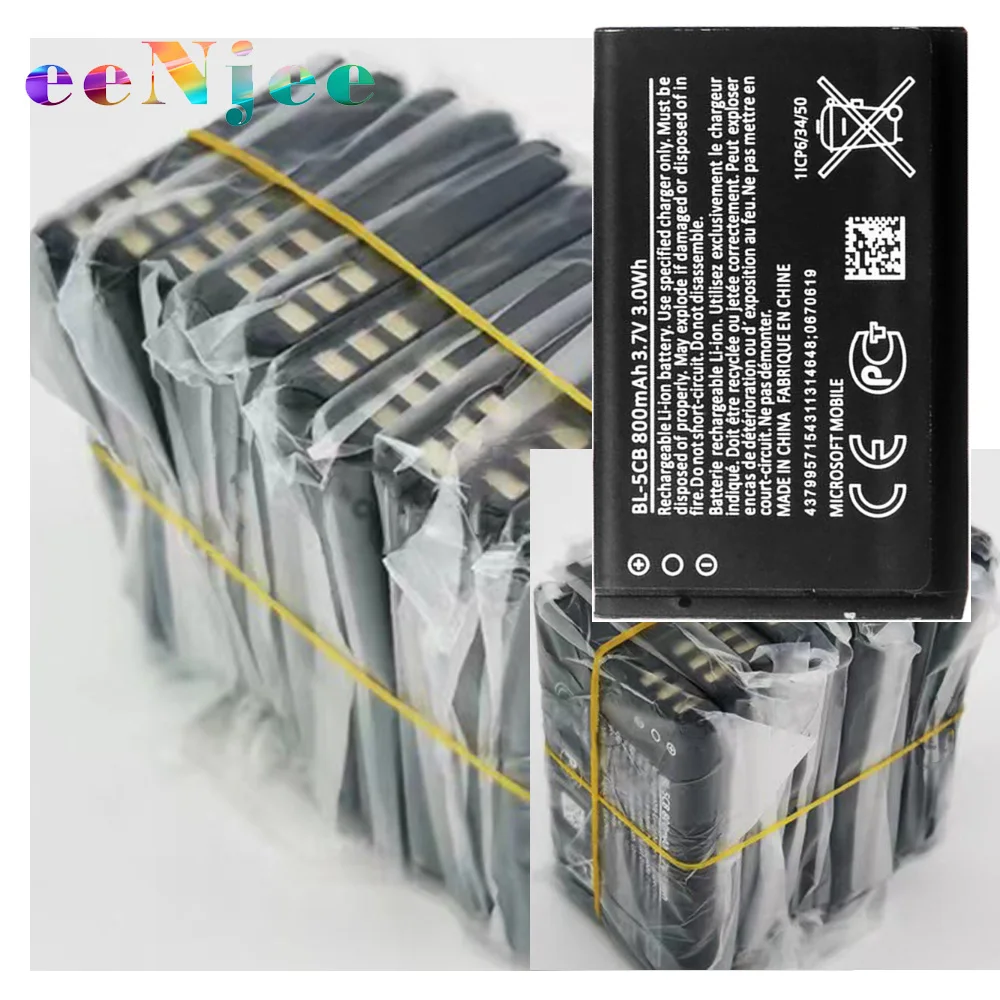 BL-5CB Phone Battery For Nokia 3108 2135 100 101 103 105 109 111 113 1282 6108 6230 6820 7610 N72 N91 Phone Battery  For Nokia