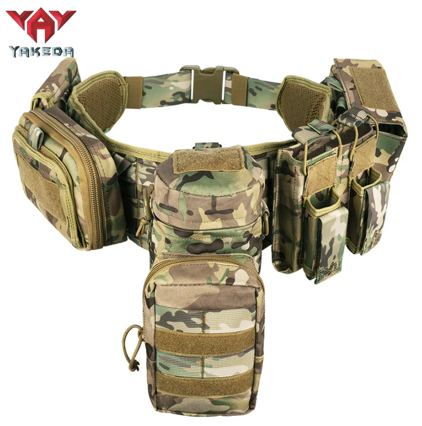 DFGB05 YAKATA 5 pcs kit Camouflage tactical waist belts with multi pockets molle system durable and multi function detachable