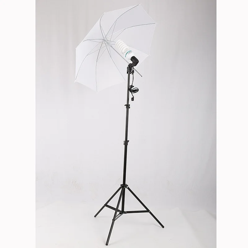 2 x3M Photography Umbrella Lighting Kit Photo Background Muslin cotton Backdrops Umbrella Light Stand For Photo Studio
