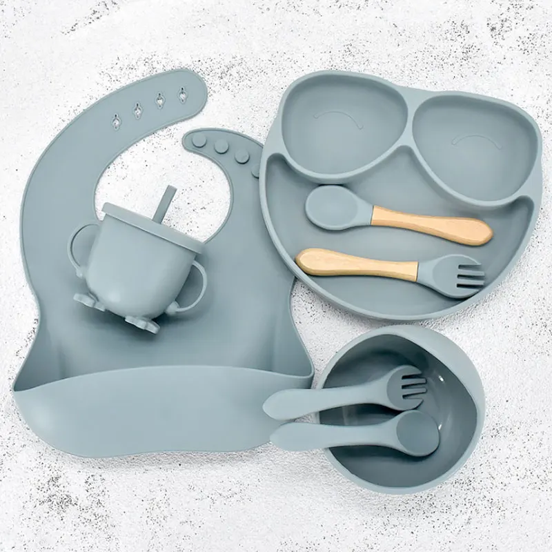 Silicone Baby Bib Spoon Plate Bowl Baby Feeding Set Other Baby Supplies Products Of All Types
