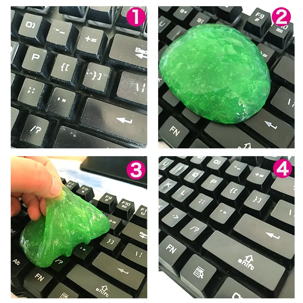 Keyboard Cleaner Car Cleaning Gel Laptop Universal Super Clean Gel Keyboard Glue Magic Cleaner Dust Remover Gel Nail Tools