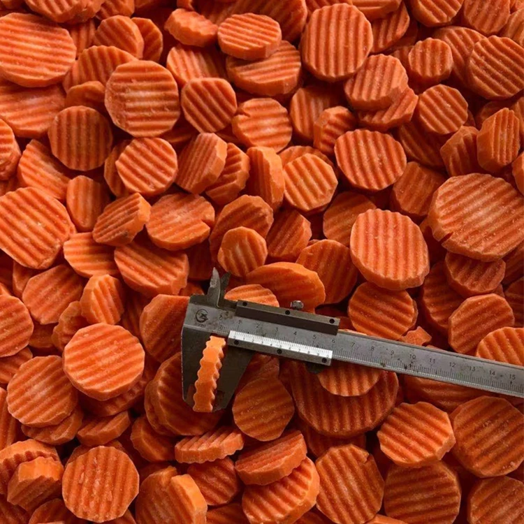 China origin IQF processing fresh frozen carrot slice strips dices cubes in bulk carrot frozen diced sliced carrot