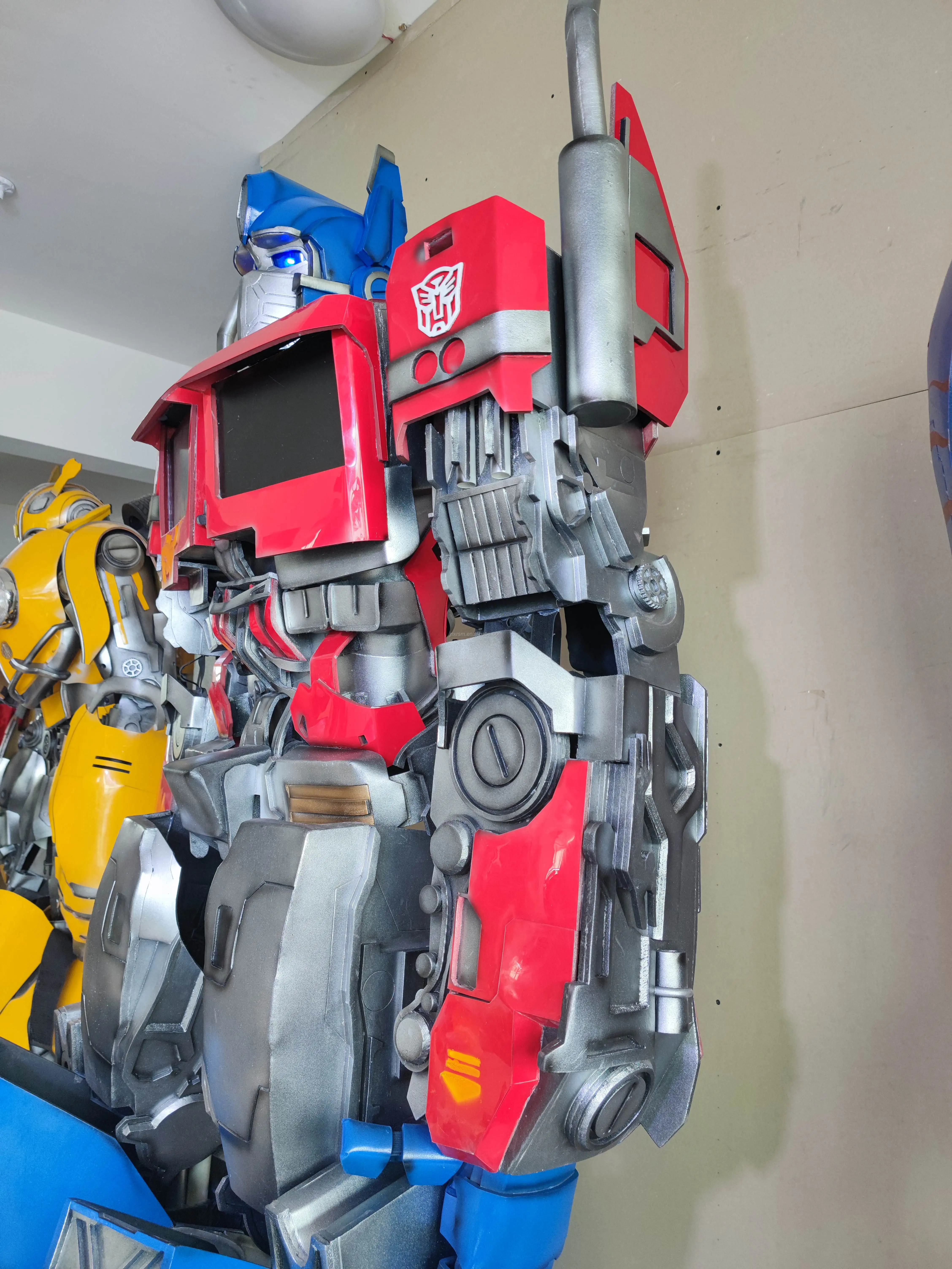 Halloween Led Robot costume  Cosplay 2.7m tall Led  marvel robot optimus prime Mascot Costumes For Adults Men