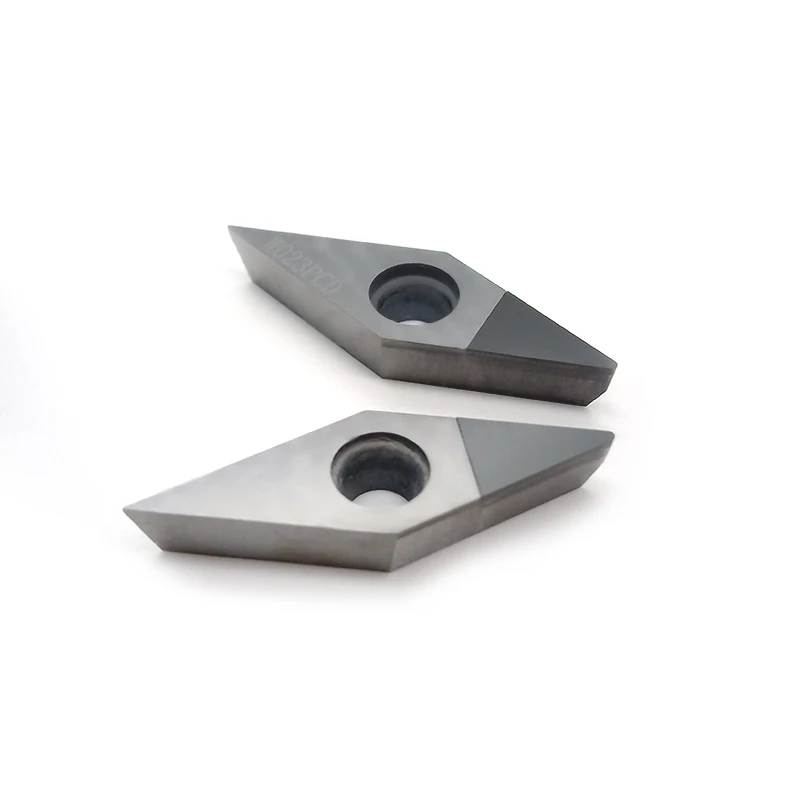 VCMT 160402 04 08 PCD diamond turning inserts for rough machining of silicon carbide, carbon fiber, etc.