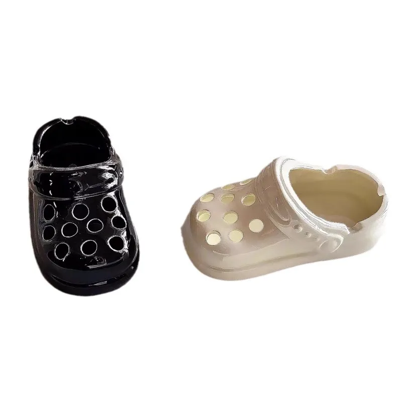 High quality ceramic ashtray net red cave shoes smoke cup office home living room ashtray fly ash cute